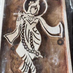 Handcrafted Wooden Krishna Wall Art – Traditional Indian Décor